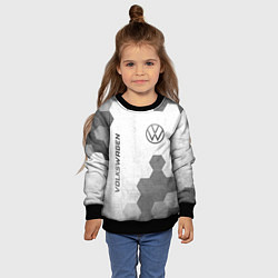 Свитшот детский Volkswagen - white gradient вертикально, цвет: 3D-черный — фото 2