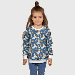 Свитшот детский Маяк в облаках, цвет: 3D-белый — фото 2