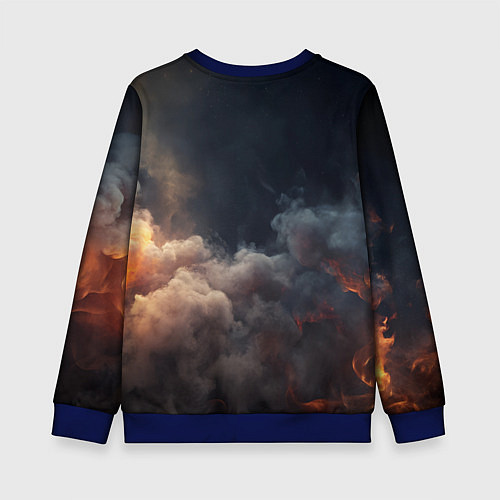 Детский свитшот ACDC логотип группы с молнией / 3D-Синий – фото 2