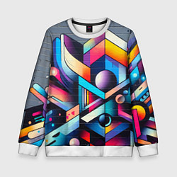 Детский свитшот Геометрическое абстрактное граффити