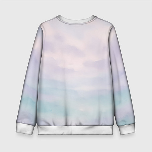 Детский свитшот Astro цветочный логотип / 3D-Белый – фото 2