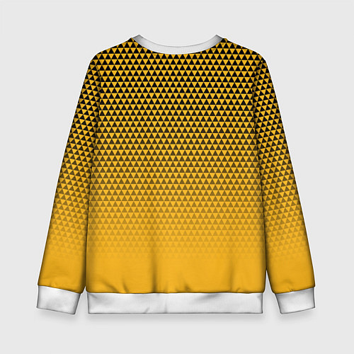Детский свитшот Бостон Брюинз - паттерн треугольников / 3D-Белый – фото 2