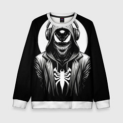 Свитшот детский Venom black, цвет: 3D-белый