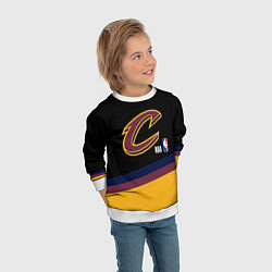 Свитшот детский Cleveland Cavaliers NBA basketball, цвет: 3D-белый — фото 2