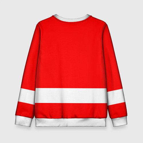 Детский свитшот Detroit Red Wings hockey / 3D-Белый – фото 2