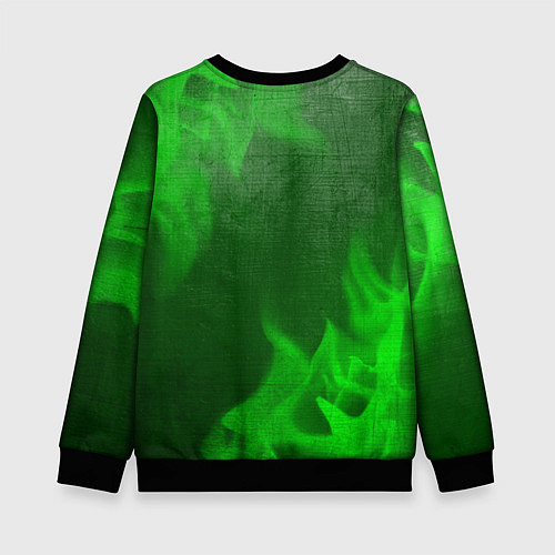 Детский свитшот Counter Strike 2 - green gradient / 3D-Черный – фото 2