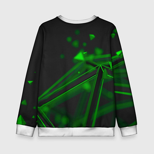 Детский свитшот Билли Айлиш глитч стиль / 3D-Белый – фото 2