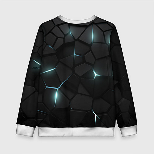 Детский свитшот Сиэтл Кракен - НХЛ хоккей / 3D-Белый – фото 2