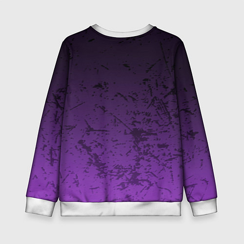 Детский свитшот Lazarus: Violet Pattern / 3D-Белый – фото 2
