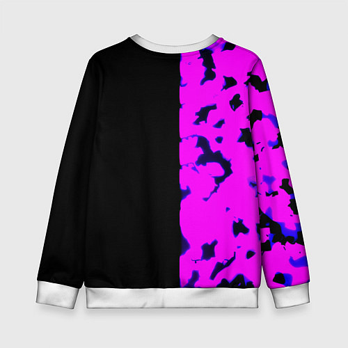 Детский свитшот Monster energy neon camo / 3D-Белый – фото 2