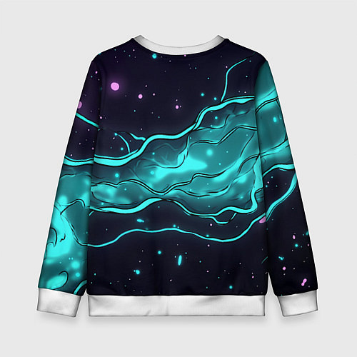 Детский свитшот Певица Билли Айлиш / 3D-Белый – фото 2