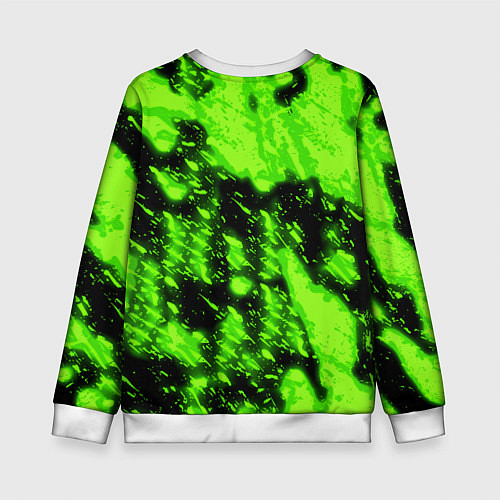 Детский свитшот Monster energy кислотное лого / 3D-Белый – фото 2
