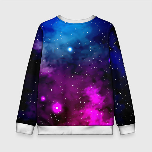 Детский свитшот Monster energy neon space / 3D-Белый – фото 2