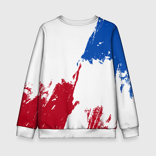 Детский свитшот Колорадо Эвеланш - брызги красок / 3D-Белый – фото 2