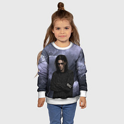 Свитшот детский Bones в образе психа, цвет: 3D-белый — фото 2