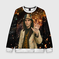 Свитшот детский Bones в панаме, цвет: 3D-белый