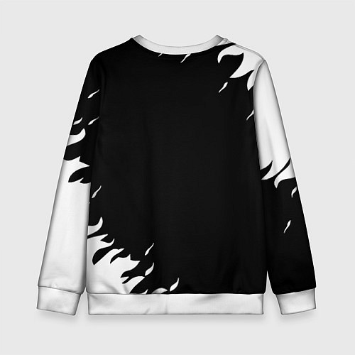 Детский свитшот Monster energy fire white / 3D-Белый – фото 2