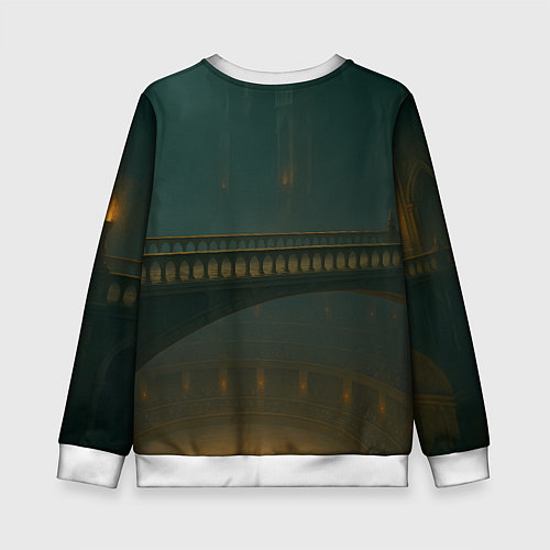 Детский свитшот Игрок 218 в боевой стойке / 3D-Белый – фото 2