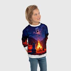 Свитшот детский Собака и гаст, цвет: 3D-белый — фото 2