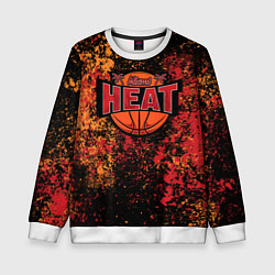 Свитшот детский Майами Хит - цветовой хаос, цвет: 3D-белый