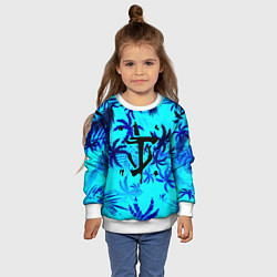 Свитшот детский Doom неоновые тропики, цвет: 3D-белый — фото 2