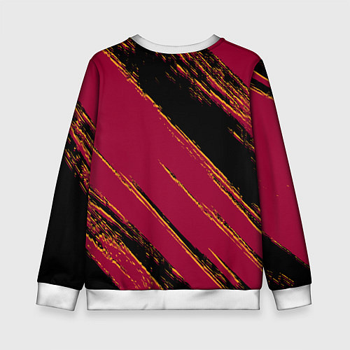 Детский свитшот Майами Хит - цвета команды / 3D-Белый – фото 2