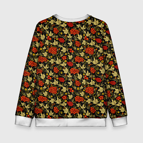 Детский свитшот Традиционный русский узор / 3D-Белый – фото 2