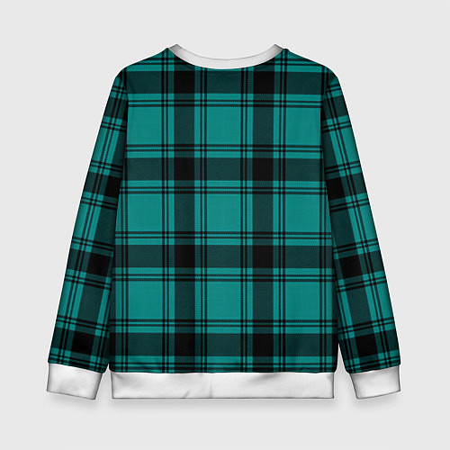 Детский свитшот Checkered dark blue / 3D-Белый – фото 2