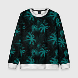 Детский свитшот Palm light blue dark
