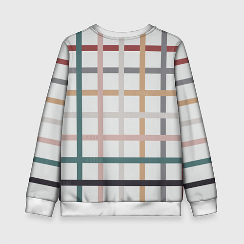 Детский свитшот Плетенка пастельная / 3D-Белый – фото 2