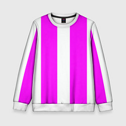 Детский свитшот Color white pink line