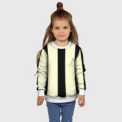 Свитшот детский Color black beige line, цвет: 3D-белый — фото 2