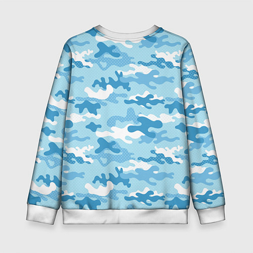 Детский свитшот ВМФ злой медведь с автоматом / 3D-Белый – фото 2