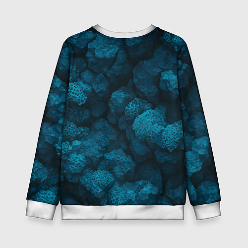 Детский свитшот Волк с флагом ВМФ / 3D-Белый – фото 2