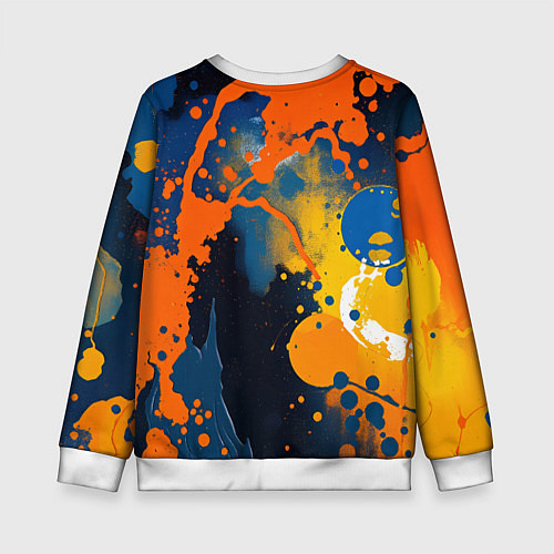 Детский свитшот Краска на стене / 3D-Белый – фото 2