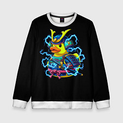 Детский свитшот Электрическая уточка самурай