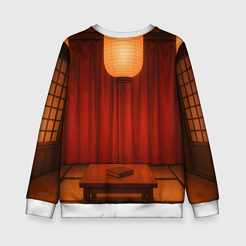 Детский свитшот Dandadan Seiko в красном платье / 3D-Белый – фото 2