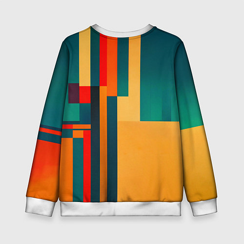 Детский свитшот Спорткар ретрофутуризм поп-арт 1970-е / 3D-Белый – фото 2