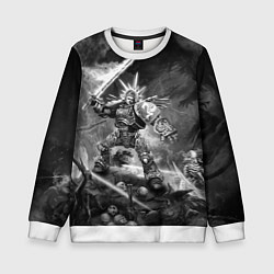 Свитшот детский Робаут Жиллиман - Ультрамарины Warhammer, цвет: 3D-белый