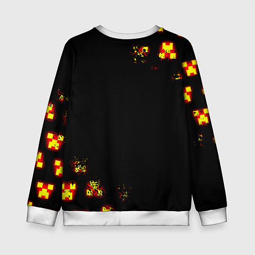 Детский свитшот Doom x minecraft / 3D-Белый – фото 2