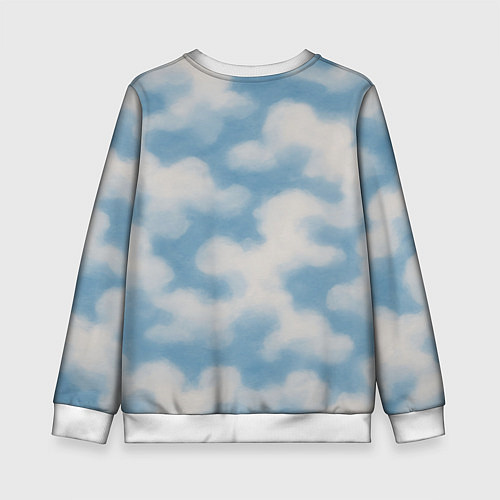 Детский свитшот Рожден для неба - орел ВДВ / 3D-Белый – фото 2