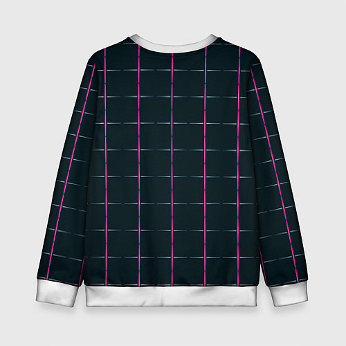 Детский свитшот Color black stripes / 3D-Белый – фото 2