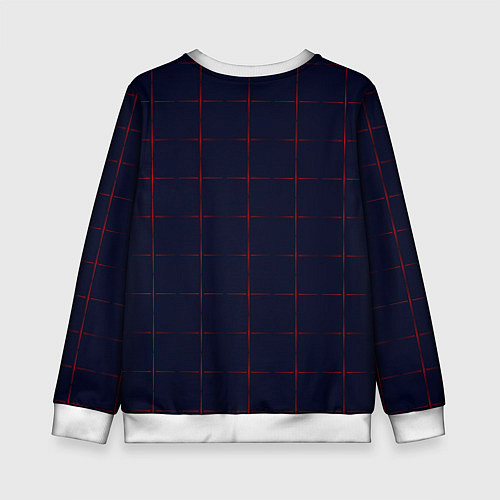 Детский свитшот Color dark blue red crosses / 3D-Белый – фото 2