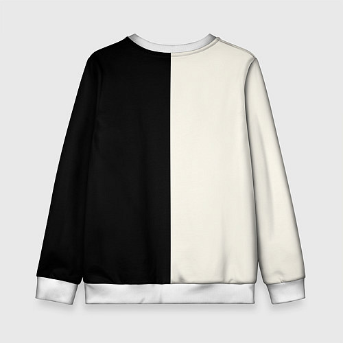 Детский свитшот Стрекозы на черно-белом / 3D-Белый – фото 2