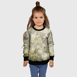 Свитшот детский Абстракция - yellow acidic liquid, цвет: 3D-черный — фото 2