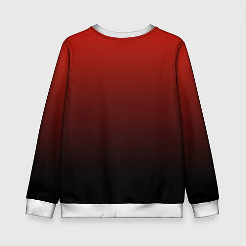 Детский свитшот Red gradient / 3D-Белый – фото 2