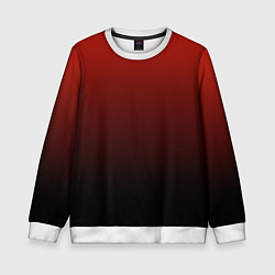Свитшот детский Red gradient, цвет: 3D-белый