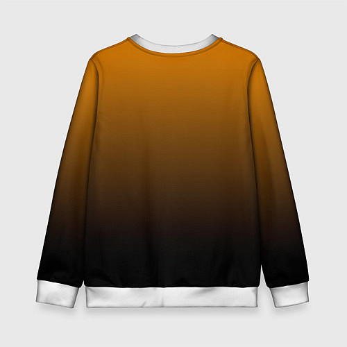 Детский свитшот Orange gradient / 3D-Белый – фото 2