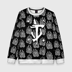 Свитшот детский Doom хищник леса, цвет: 3D-белый