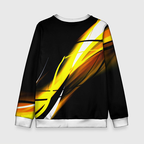 Детский свитшот Doom геометрия из полос / 3D-Белый – фото 2